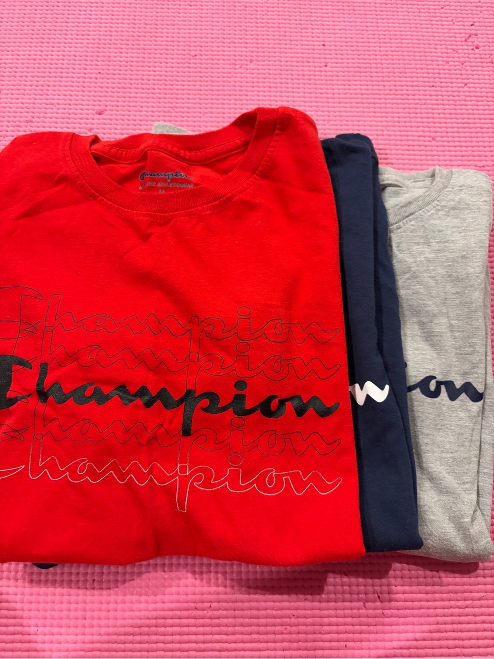 Boy champion t shirts bundle in size M